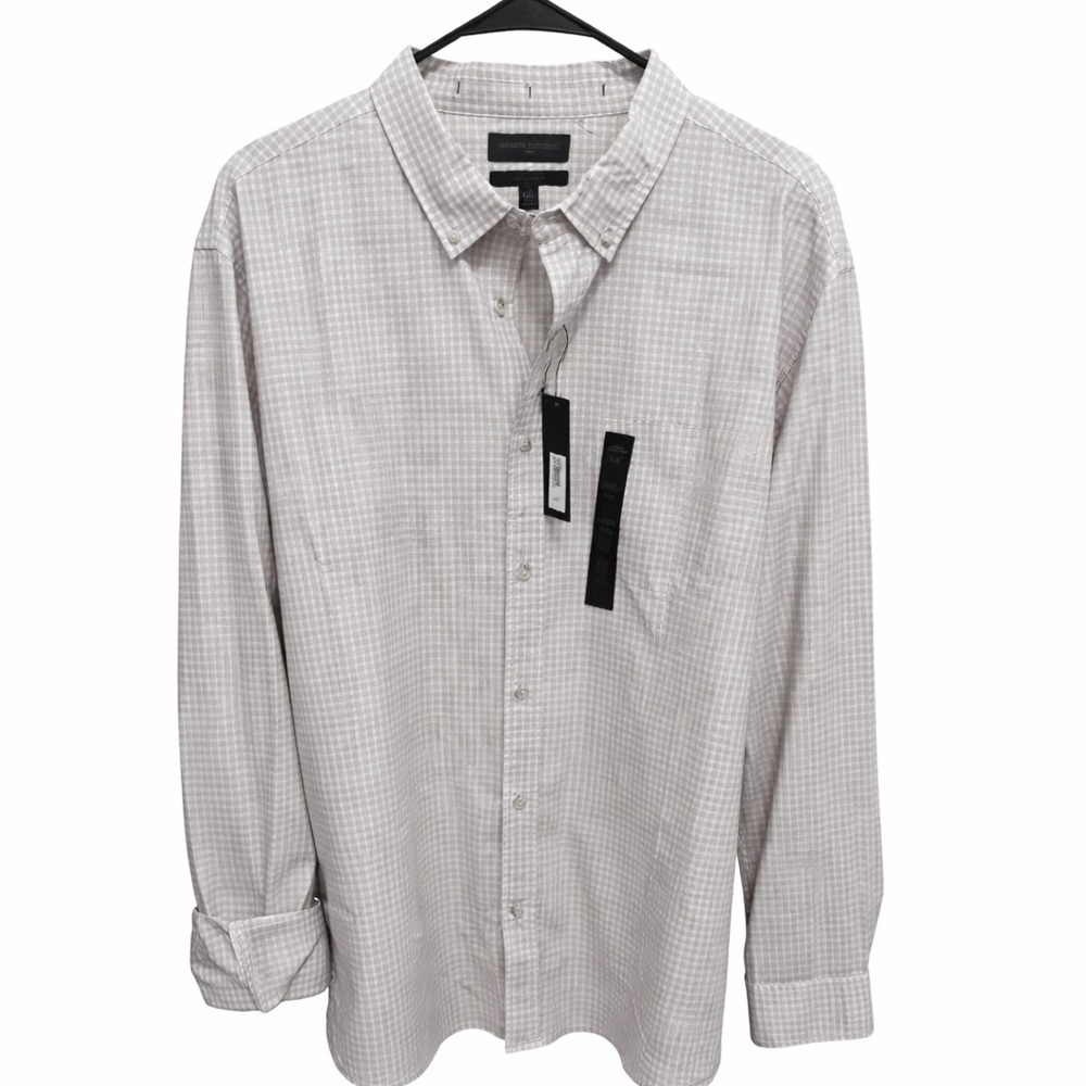 NWT Banana Republic men's button down collar long sleeves shirt untucked fit xxl